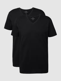 T-Shirt aus Bio-Baumwolle im 2er-Pack von Christian Berg Men Grau / Schwarz - 5