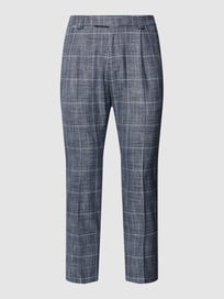Stoffhose mit Karomuster Modell 'Sando' von Cinque Blau / Türkis - 16