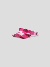 Visor Cap mit Vichy-Karo von MSGM Rot - 7