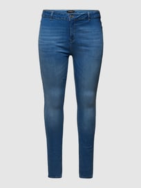 PLUS SIZE jegging in effen design van ONLY CARMAKOMA Blauw / turquoise - 24