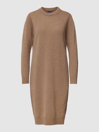 Knielanges Kleid aus Wolle von Gant Braun - 9