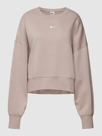 Sweatshirt met logostitching van Nike Bruin - 15