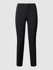 Stretchhose mit Bundfalten Modell 'ROS' Modell ROS von Cambio Grau / Schwarz - 39