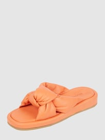 Pantolette aus Leder von INUOVO Orange - 12