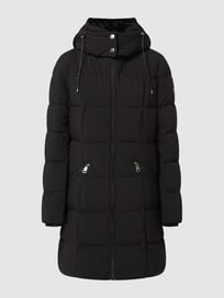 Gewatteerde jas met afneembare capuchon  van DKNY Grijs / zwart - 39