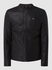 Jacke in Leder-Optik   von Only & Sons Grau / Schwarz - 37