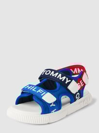 Sandalen met labeldetails, model 'SUNNY' van T.Hilfiger Kids Shoes Blauw / turquoise - 39