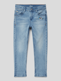 Jeans met motiefstitchings van s.Oliver RED LABEL Blauw / turquoise - 16