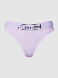 String mit Logo-Bund Modell 'Reimagined Heritage Thong' von Calvin Klein Underwear Lila - 46