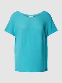 T-Shirt in Strick-Optik Modell 'BESS' von Cinque Blau / Türkis - 8