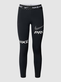 Sportlegging met logoprints van NIKE TRAINING Grijs / zwart - 36