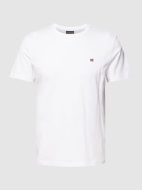 T-Shirt mit Logo-Stitching Modell 'SALIS' von Napapijri Weiß - 20