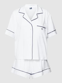 Pyjama mit Label-Stitching von Polo Ralph Lauren Weiß - 3