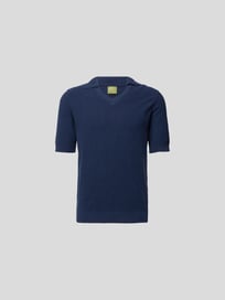 Poloshirt mit V-Ausschnitt von Lardini Blau / Türkis - 17