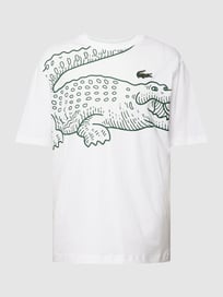 T-Shirt mit Rundhalsausschnitt von Lacoste Weiß - 19
