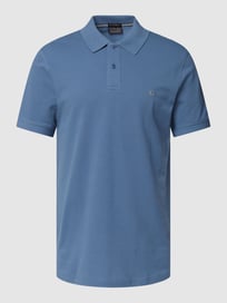 Poloshirt mit Label-Stitching von Christian Berg Men Blau / Türkis - 33