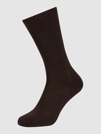 Sokken met elastische ribboordjes, model 'Family SO' van Falke Bruin - 17