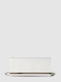 Clutch met glanzende look van Jake*s Cocktail Wit - 2