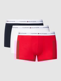 Boxershort met labeldetails in een set van 3 stuks van Tommy Hilfiger Wit - 22