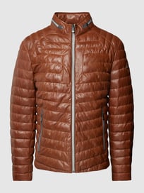 Steppjacke in Leder-Optik Modell 'Malik' von Milestone Braun - 26