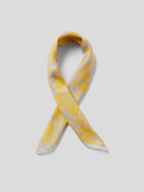 Schal mit floralem Allover-Muster von Lardini Gelb - 26