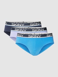 Slip mit elastischem Logo-Bund im 3er-Pack von Skiny Lila - 41