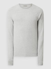 Pullover aus Baumwolle Modell 'Hill' von Jack & Jones Grau / Schwarz - 33