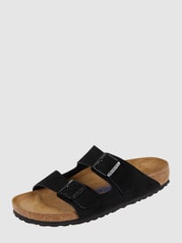 Sandalen van suède, model 'Arizona' van Birkenstock Grijs / zwart - 20
