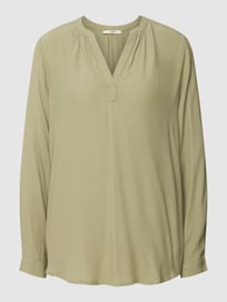 Blouse met tuniekkraag van Esprit Groen - 4