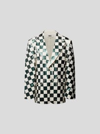 Blazer mit Karomuster von MM6 Maison Margiela Grün - 29
