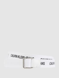 Gürtel mit Lederbesatz von Calvin Klein Jeans Weiß - 5