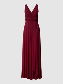 Abendkleid mit Taillenband von TROYDEN COLLECTION Rot - 19