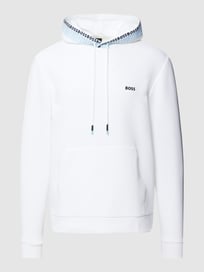Hoodie mit Känguru-Tasche Modell 'Soody' von BOSS Green Weiß - 2