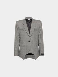 Blazer mit Paspeltaschen von VETEMENTS Grau / Schwarz - 3