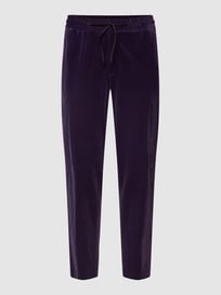 Broek in fluweellook, model 'Howard' van HUGO Paars - 5