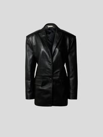 Blazer aus Leder von The Mannei Grau / Schwarz - 40