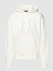 Hoodie met labelprints van Karl Lagerfeld Wit - 47