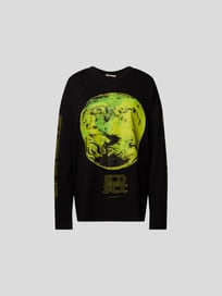 Longsleeve mit Motivprint von Christopher Kane Grau / Schwarz - 16