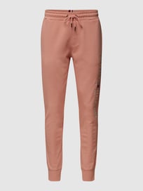 Sweatpants met labelstitching van Tommy Hilfiger Oranje - 11