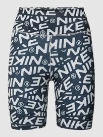 Fietsbroek met all-over print van NIKE TRAINING Grijs / zwart - 19