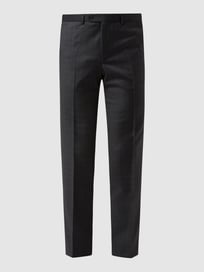 Modern Fit Anzughose aus Schurwolle Modell 'Per' von DIGEL Grau / Schwarz - 20
