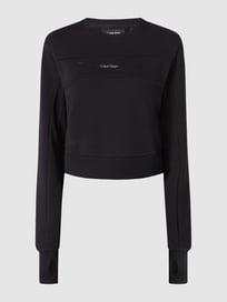 Kort sweatshirt met katoen  van Calvin Klein Performance Grijs / zwart - 20