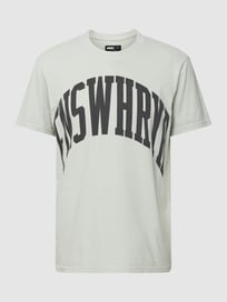 T-shirt met statementprint van QS by s.Oliver Groen - 34