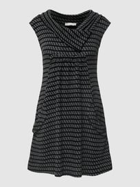 Mini-jurk met all-over motief van Apricot Grijs / zwart - 23