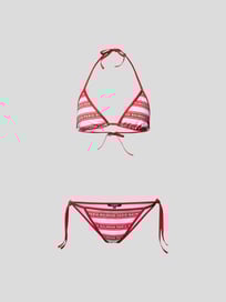 Bikini mit Streifenmuster von Balmain Rot - 30