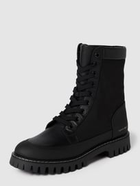 Boots mit Kontrastbesatz von Tommy Hilfiger Grau / Schwarz - 6