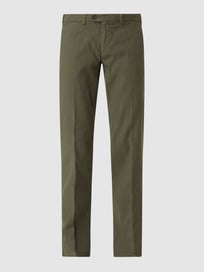 Regular Fit Chino aus Leinenmischung Modell 'Paul' von Eurex By Brax Grün - 20