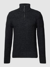 Strickpullover mit Zopfmuster von Superdry Grau / Schwarz - 35