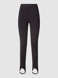 Stoffen broek met cut-outs, model 'Vibrinna' van Vila Grijs / zwart - 27
