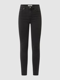 Super slim fit jeans met lyocell, model 'Ania' van YOUNG POETS SOCIETY Grijs / zwart - 42